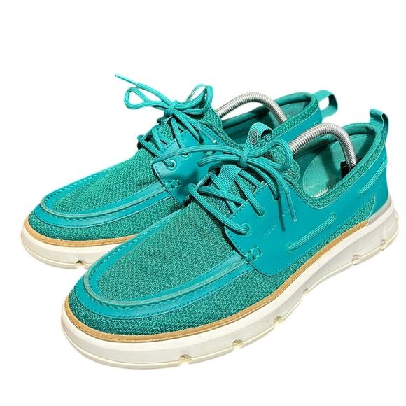 Cole Haan 4.Zerogrand Regatta Men's Size 10M Teal Green Casual Boat Shoes C35977 - Picture 1 of 8